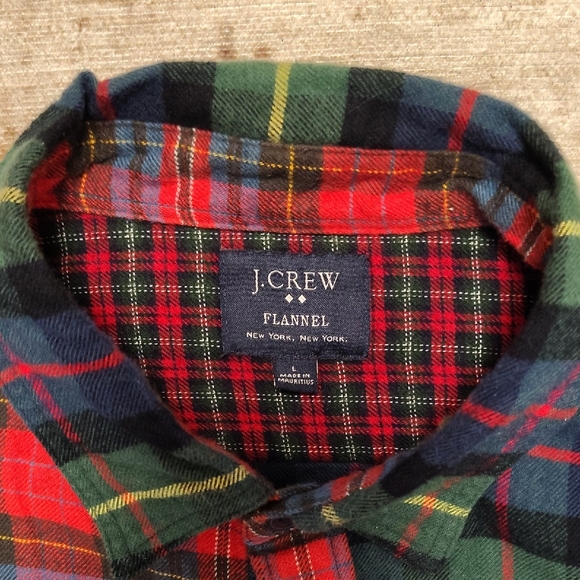 J. Crew Multicolor Plaid Men's Shirt - Picture 2 of 7